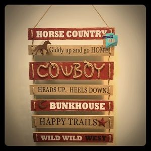 NWT Cowboy/Western decor 🐴🏇🏼!!!!